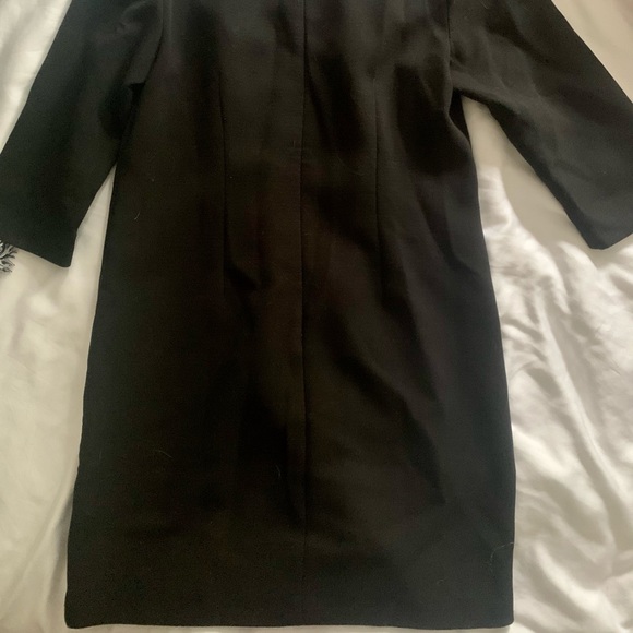 LOFT BLACK WITH WHITE POCKETS DRESS - Picture 2 of 4